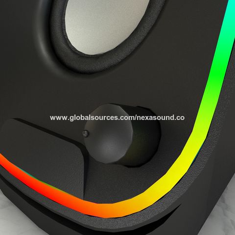 Compre Altavoces Para Ordenador Bt, Altavoces Rgb Para Juegos, Pc 2,0, Usb,  Control De Volumen Estéreo Con Luz Led y Altavoces Para Ordenador 2,0 de  China por 8.76 USD