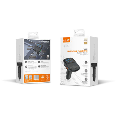 Transmisor FM Bluetooth Para Coche - Conecta Tu Móvil Al Radio - USB, MP3 Y Llamadas Hands-Free