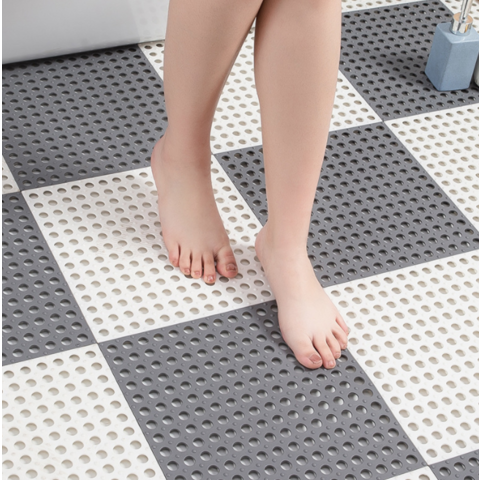 Buy Wholesale China 2022 New Bathroom Non-slip Mat Spliced Foot Mat  Bathroom Toilet Mat Waterproof Water Barrier Mat & Bath Mat at USD 0.27