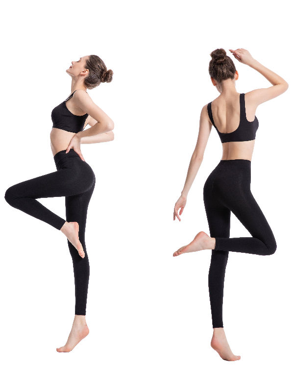 Women comfy black leggings 