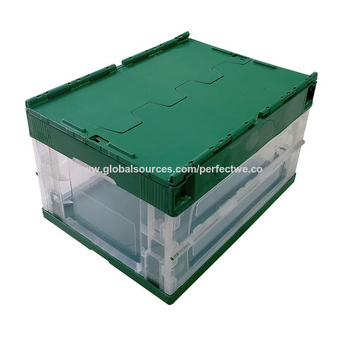 Warehouse/Store/Mall/Shop/Home/Garage Well Storage Use Environmental Plastic  Container - China Storage Crate with Lid, Plastic Storage Crate
