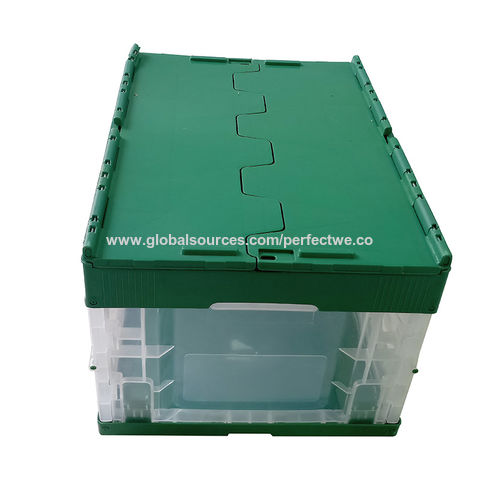 Warehouse/Store/Mall/Shop/Home/Garage Well Storage Use Environmental Plastic  Container - China Storage Crate with Lid, Plastic Storage Crate