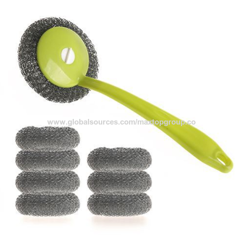 Metal Pot Scrubber Stainless Steel Scourer for Pan Cleaning - China  Stainless Steel Scrubber and Dish Scourer price