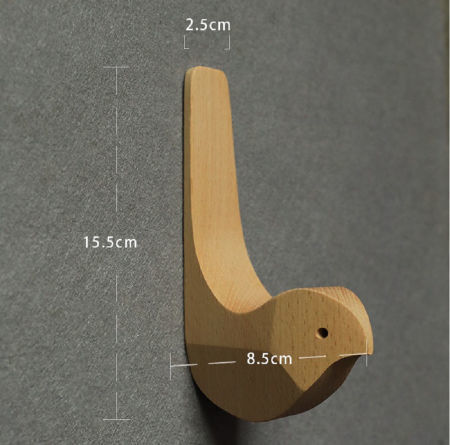 Solid wood wall hook to decorate your sweet home with great function for clothes, hat, key supplier