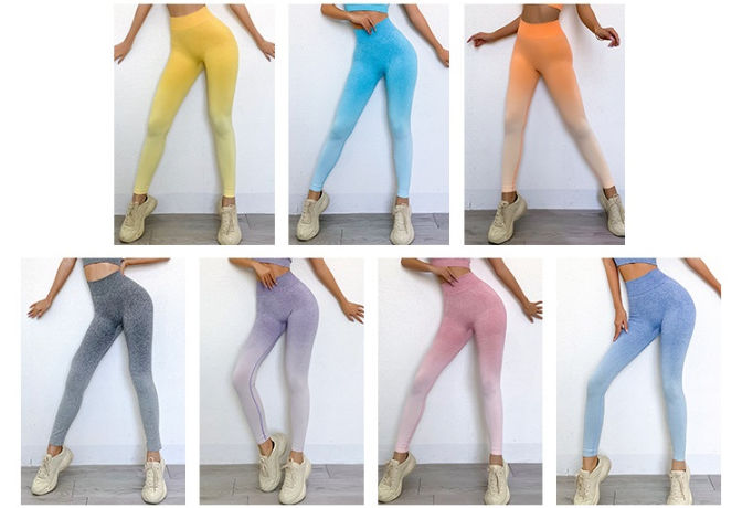 Europe and America Large Seamless Peach Buttocks Yoga Leggings Tie Dyed  High Women Bottom Fitness Pants - China Butt Lift Yoga Pants and Yoga  Leggings Push up price