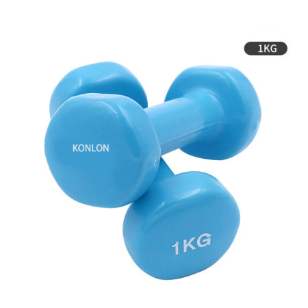 4KG Neoprene Dipping Free Weight Dumbbell Colorful Anti-Rolling Body Exercise supplier