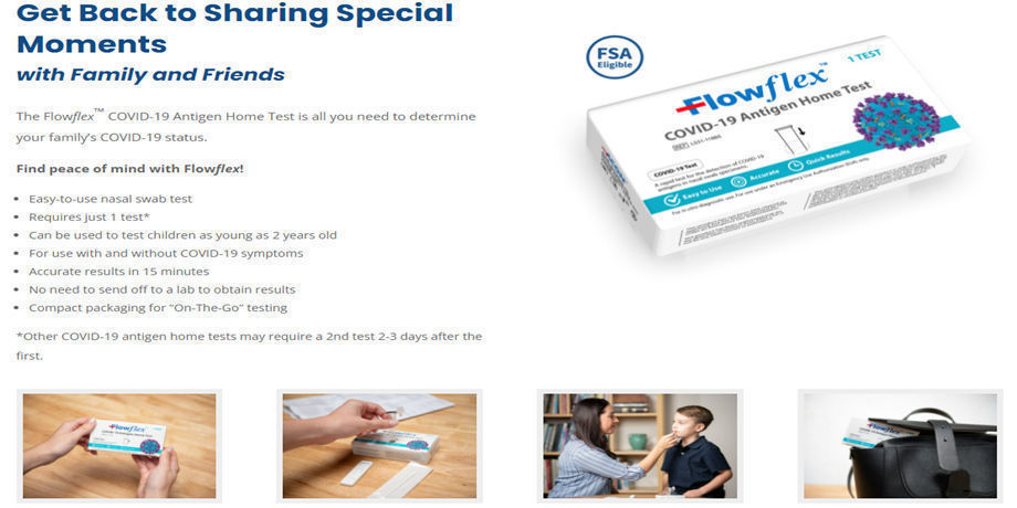 Antigen Rapid test kit FDA EUA Authorized OTC at-Home Self Test kit USA ...