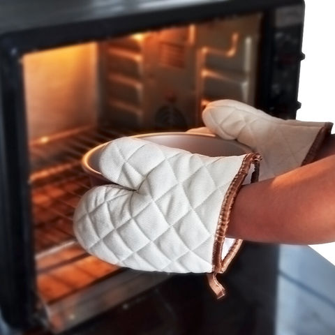 Sublimation Blank Kitchen Oven Glove Mitts Household Cooking Insulation  Pads Anti-scald Gloves Baking Heat-resistant
