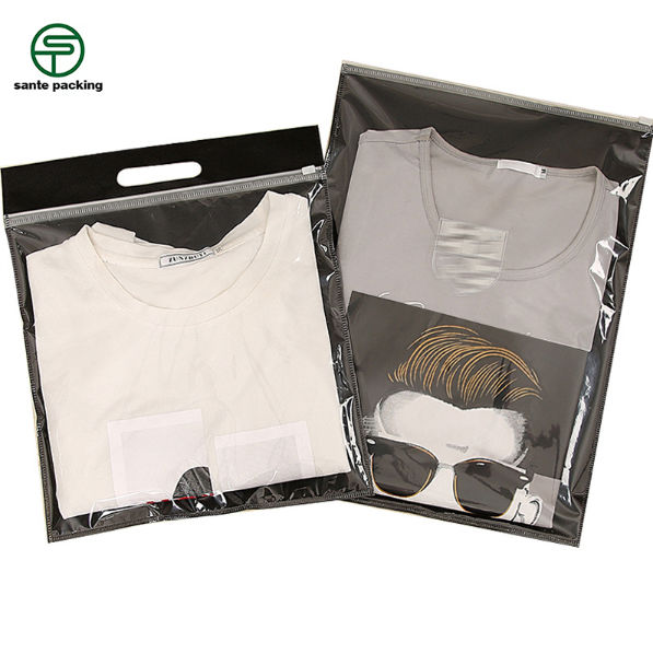 Customized Matte Black Aluminum Foil Underwear Packaging Zipper Bag -  Qingdao Sante Packing Co., Ltd.