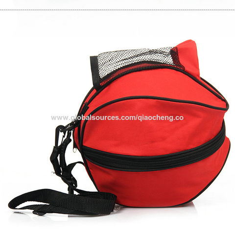 Buy Wholesale China Gym Workout Sports Zipper Ball Polyester Nylon Fabric  Shoulder Straps Mesh Nets Pocket Webbing Bag & Ball Carrier Basketball Sports  Bags at USD 3.35