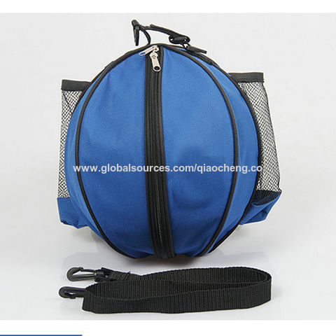 Buy Wholesale China Gym Workout Sports Zipper Ball Polyester Nylon Fabric  Shoulder Straps Mesh Nets Pocket Webbing Bag & Ball Carrier Basketball Sports  Bags at USD 3.35