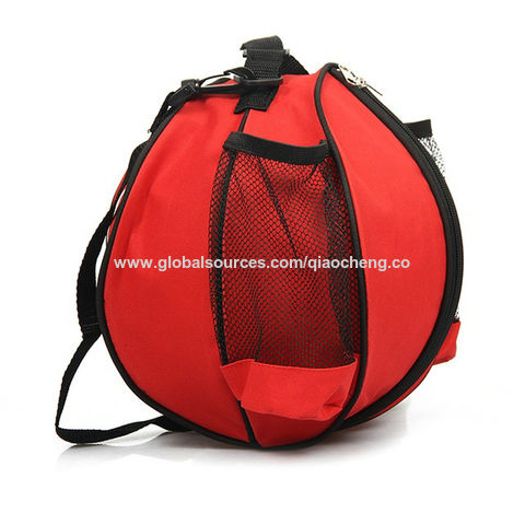 Buy Wholesale China Gym Workout Sports Zipper Ball Polyester Nylon Fabric  Shoulder Straps Mesh Nets Pocket Webbing Bag & Ball Carrier Basketball Sports  Bags at USD 3.35