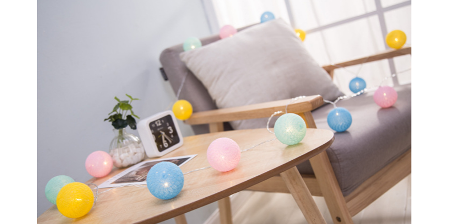 Macaroon Color LED String Light, IP44 Waterproof Powered, 10/20/40 Heads, Perffect for Decoration supplier
