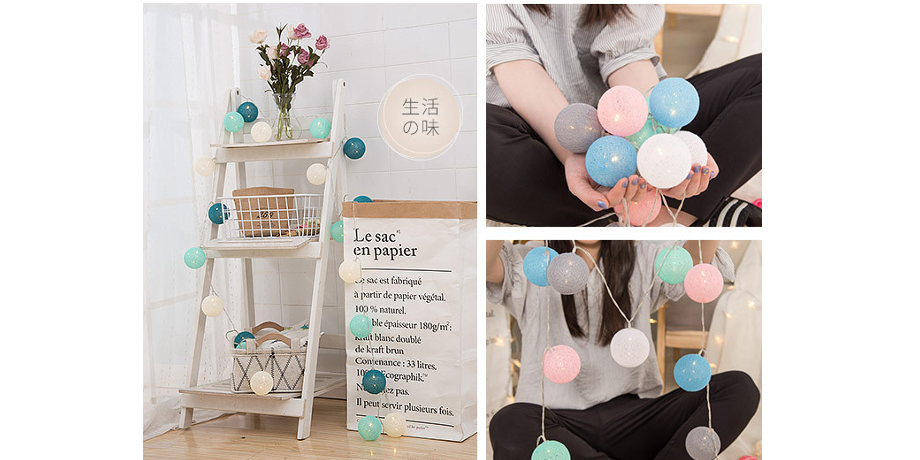 Macaroon Color LED String Light, IP44 Waterproof Powered, 10/20/40 Heads, Perffect for Decoration supplier