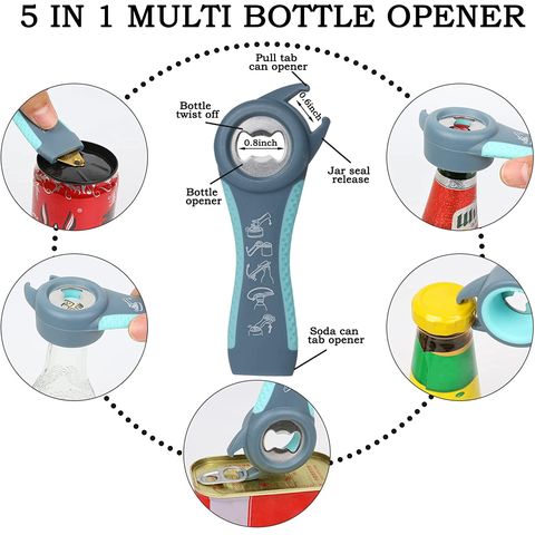 5 in 1 Multi Function Opener Can Opener Jar Opener Bottle Opener
