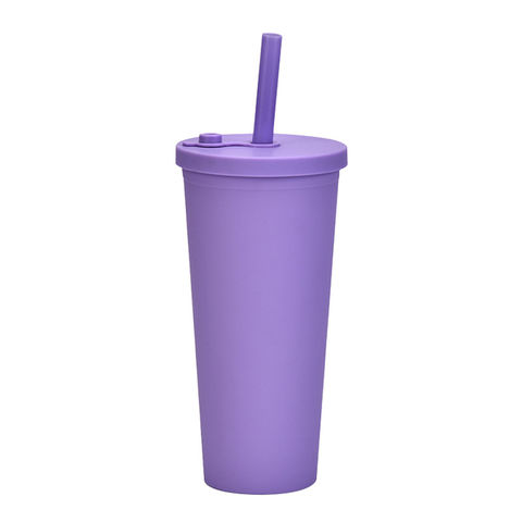 Buy Wholesale China Plastic Tumbler With Straw Oem Reusable Double