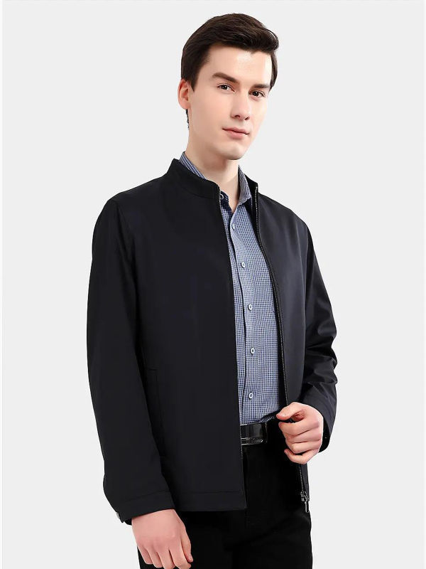 Men's fashion highend blazer business casual wrinkle resistant zipper