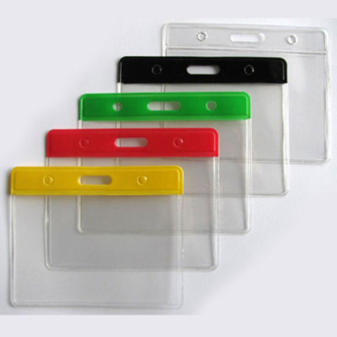 Vertical Hard Plastic Badge Holder