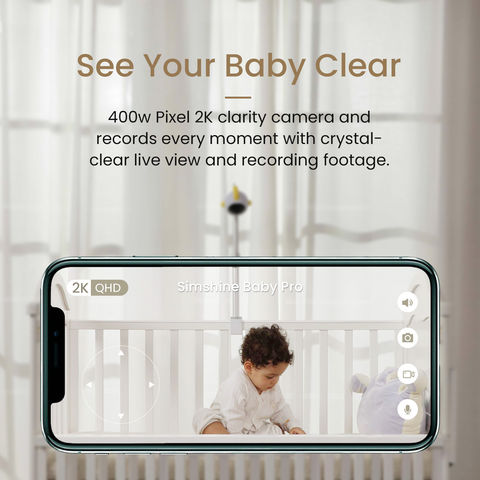 Baby Monitor with Camera Wireless Protection Detection Smart Surveillance  Nanny Cam Electronic Babyphone Cry Babies Feeding