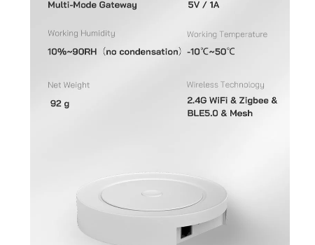 Passerelle ZigBee 3 + Bluetooth Mesh vers WiFi pour Tuya Smart