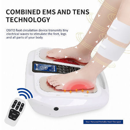 Buy Wholesale China Ems Foot Massager Pad Pulse Foot Massage Machine  Electric Calf Leg Therapy Massage Machine & Ems Foot Massager at USD 36