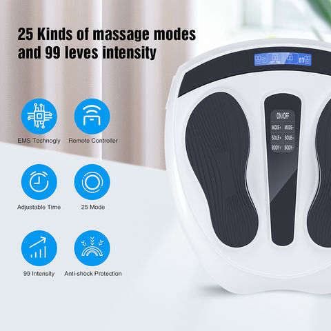 Buy Wholesale China Ems Foot Massager Pad Pulse Foot Massage Machine  Electric Calf Leg Therapy Massage Machine & Ems Foot Massager at USD 36