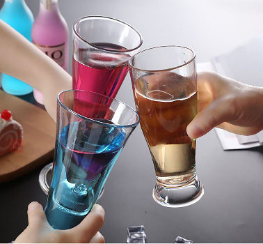 China Charmlite Thickness Colored Champagne Flutes Stemless