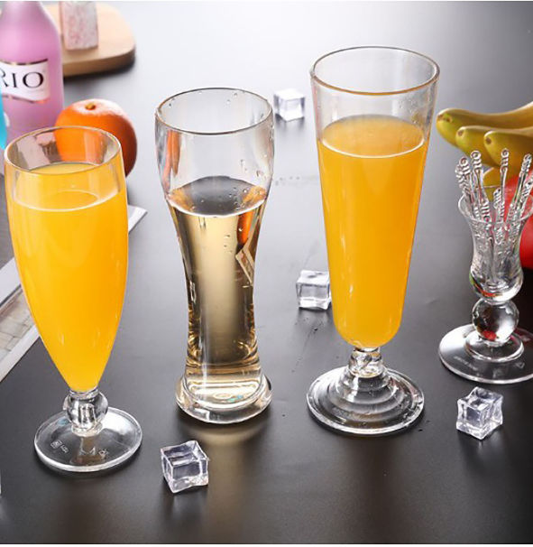 China Charmlite Thickness Colored Champagne Flutes Stemless