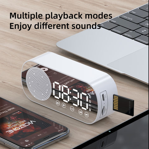 Wireless speaker portable mini radio fm led