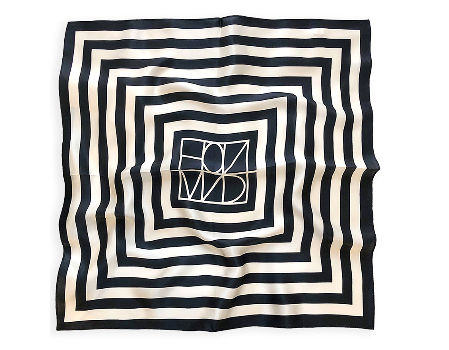 Newest ladies custom design print silk square scarf supplier