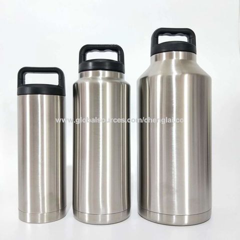 500ml Portable Thermos Mug Coffee Cup Water Bottles With Lid Thermocup Seal  Stainless Steel Mug For Car