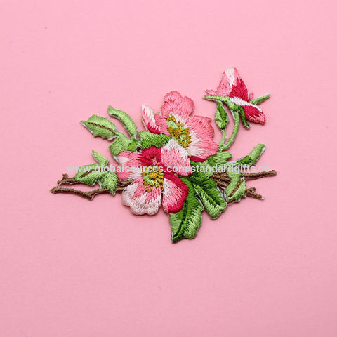 Wholesale satin stitch embroidery patches For Custom Made Clothes