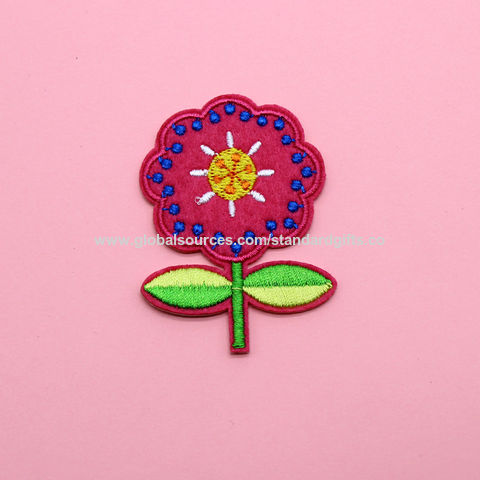 Wholesale satin stitch embroidery patches For Custom Made Clothes