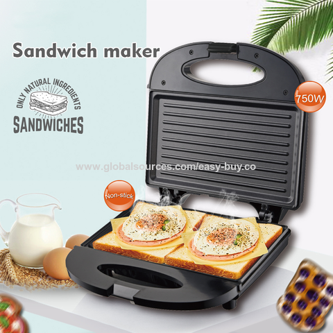 750W Electric Sandwich Maker Double-Sided Heating Waffle Maker Cooking  Kitchen Appliances Breakfast Machine Non-stick