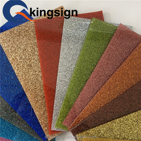 Buy Wholesale China Kingsign® 3mm Laser Cutting Colorful Glitter Cast  Acrylic Sheet Plexiglass Pmma Plastic Panel Board & Glitter Plexiglass  Sheet at USD 12