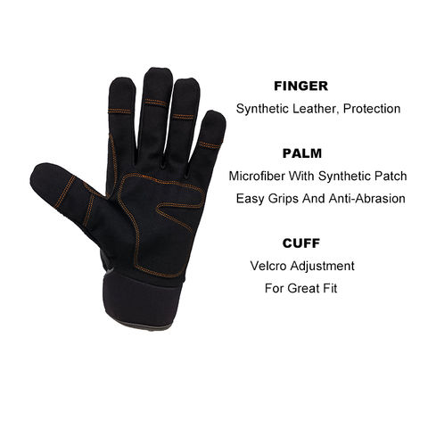 Mechanic Work Gloves TPR Knuckle Protection Gloves - China TPR Glove and Working  Gloves price