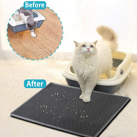 Buy Wholesale China Durable And Non-slip Cat Litter Mat,eva And Rubber  Material With Litter Mesh. & Pet Mats at USD 4.59