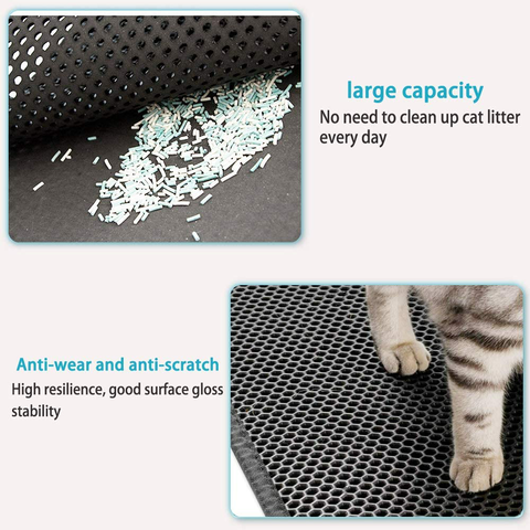 Buy Wholesale China Durable And Non-slip Cat Litter Mat,eva And Rubber  Material With Litter Mesh. & Pet Mats at USD 4.59