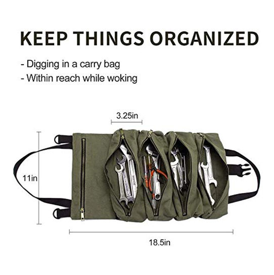 Details about   Multipurpose Tool Roll-up Bag Key Bag Storage Bag 