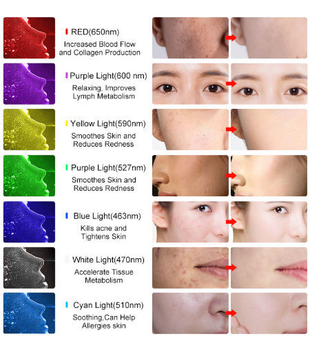 CE Approved Spa Use Led Light Therapy For Facial Skin Mask beauty equipment supplier
