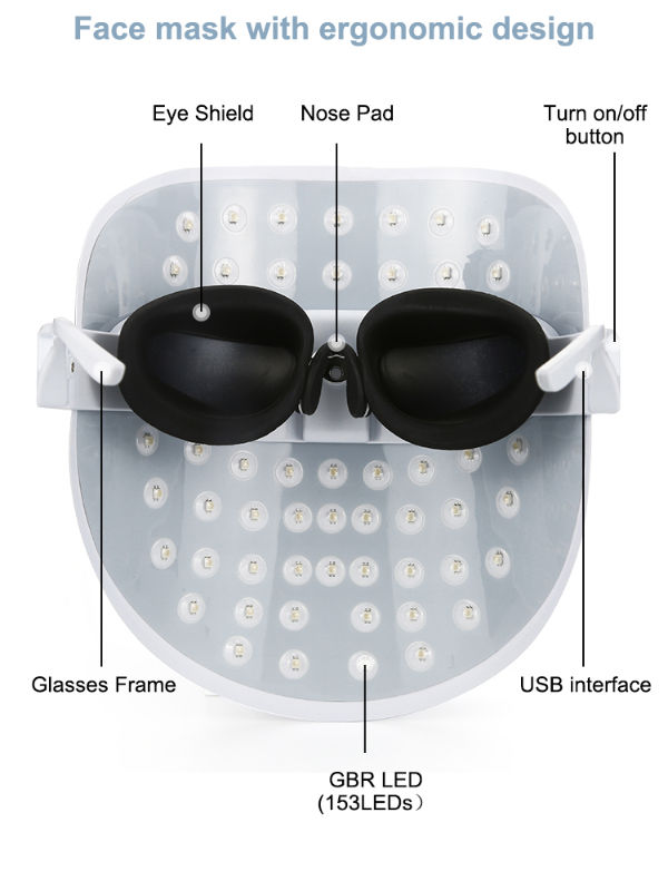 CE Approved Spa Use Led Light Therapy For Facial Skin Mask beauty equipment supplier