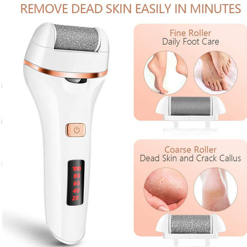 Electric Foot Grinder With Large Capacity Lithium Battery For Removing Dead  Skin & Calluses, Usb Rechargeable Foot Callus Remover Tool For Home Use