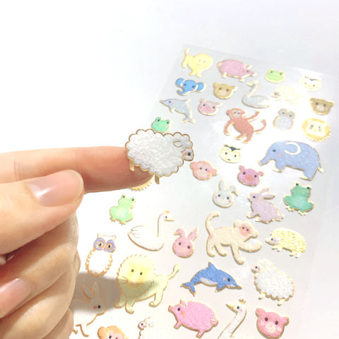 Buy Wholesale China Custom Animals Handmade Felt Sticker Kids 3d Fabric  Sticker Uv Printing Promotional Gifts Cartoon & Custom Sticker at USD 0.18