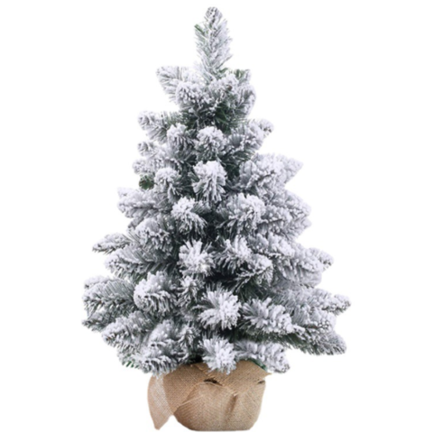 Hot Mini Artificial Christmas Tree Tabletop Ornament Flocking Spray Snow  High-grade Small Trees 45/60/90cm Home Party Decoration - AliExpress