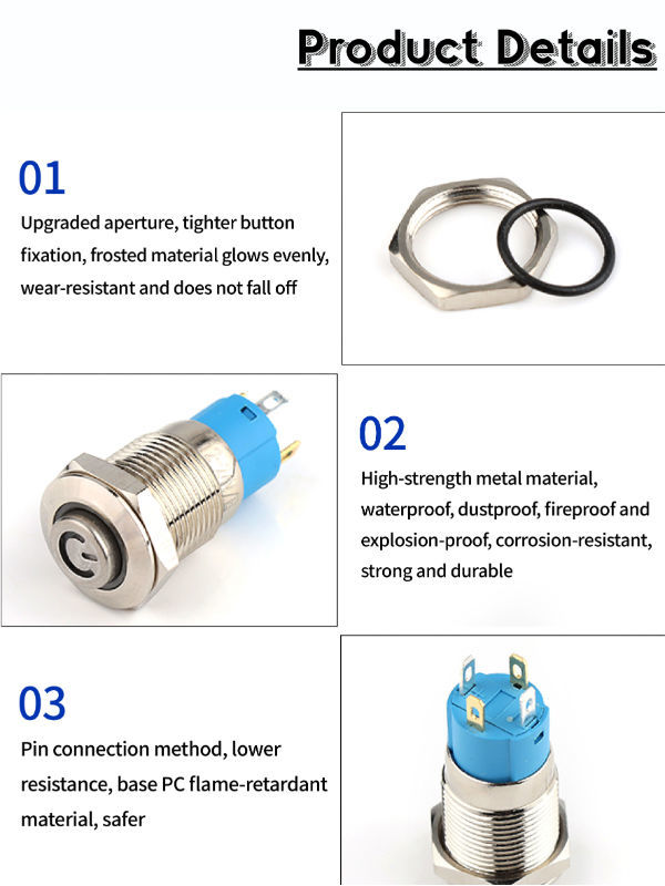 Travel micro switch push button switch, with wire supplier