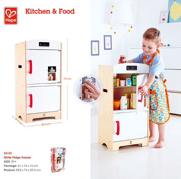 Hape fridge freezer play clearance kitchen