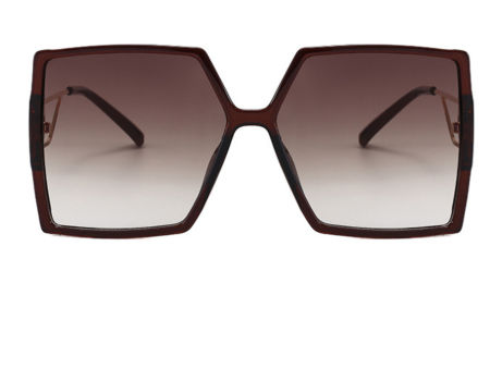 Women Plastic sunglasses Square Fashion 2022 New Sunglasses Personality Big D-shaped Temple summer supplier