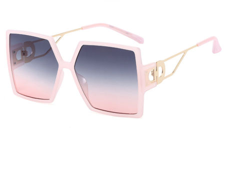 Women Plastic sunglasses Square Fashion 2022 New Sunglasses Personality Big D-shaped Temple summer supplier