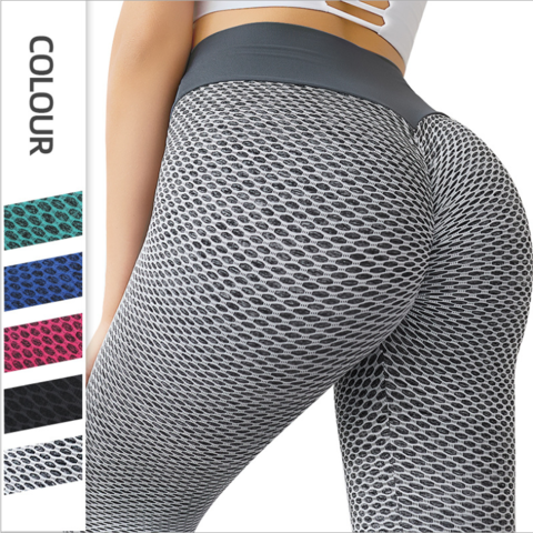 Leggings de moda con levantamiento de cadera de pu brillante para mujer