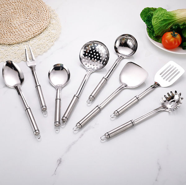 304 Stainless Steel Kitchen Utensils Set, Standcn 2 Pcs Mirror Polished  Premium Cooking Tools